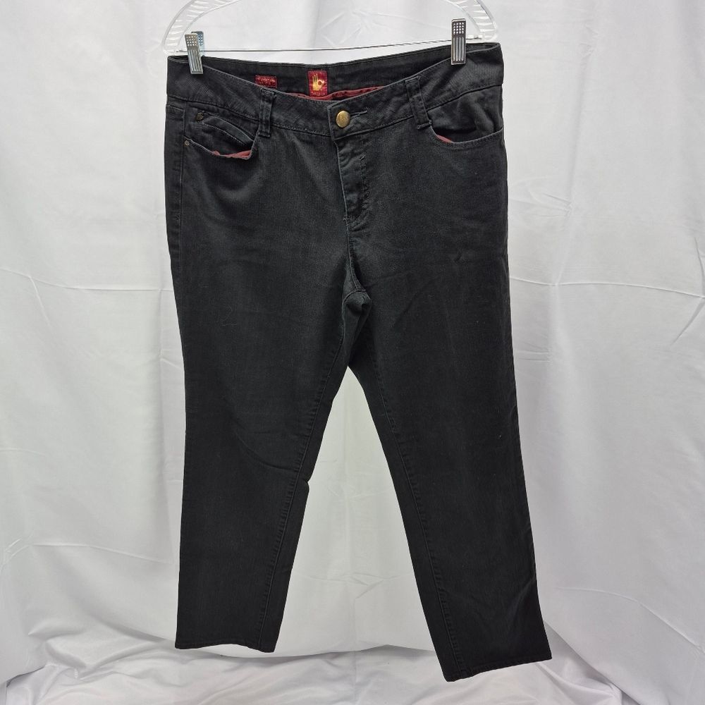 Vintage Sasson "Ooh La La" Black Jeans Classic High-Rise, Straight-Leg Cut. 12